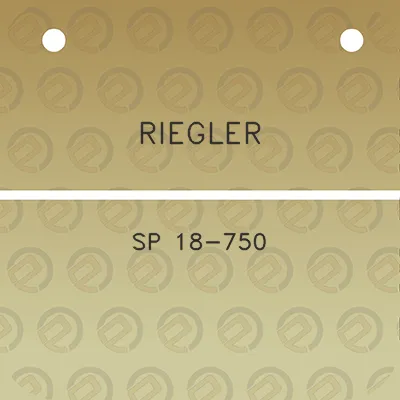 riegler-sp-18-750