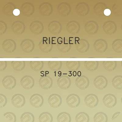 riegler-sp-19-300