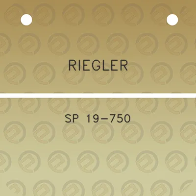 riegler-sp-19-750