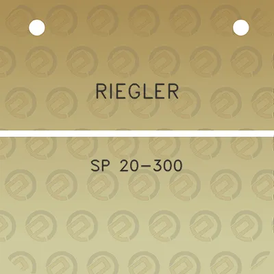 riegler-sp-20-300