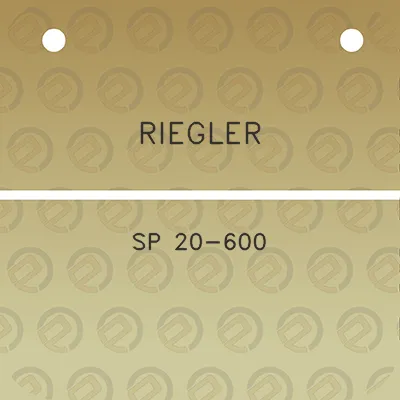 riegler-sp-20-600