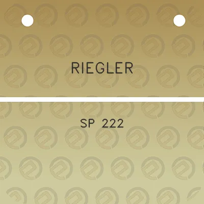 riegler-sp-222