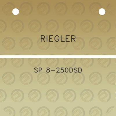 riegler-sp-8-250dsd