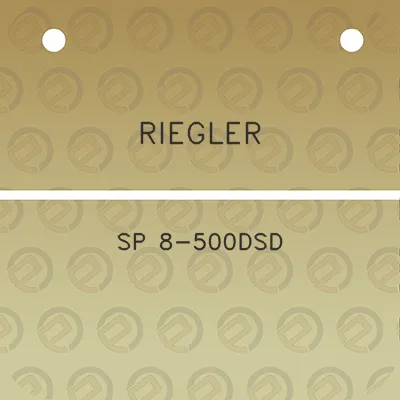 riegler-sp-8-500dsd