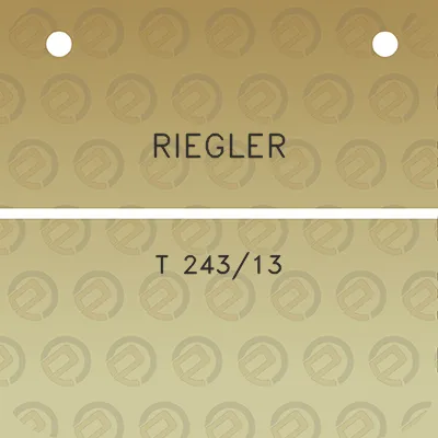 riegler-t-24313