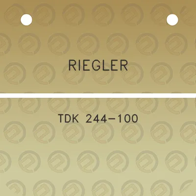 riegler-tdk-244-100