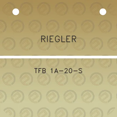 riegler-tfb-1a-20-s