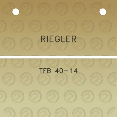 riegler-tfb-40-14