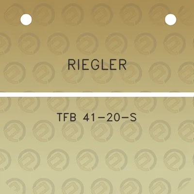 riegler-tfb-41-20-s