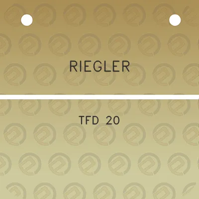 riegler-tfd-20