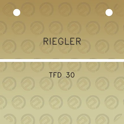 riegler-tfd-30