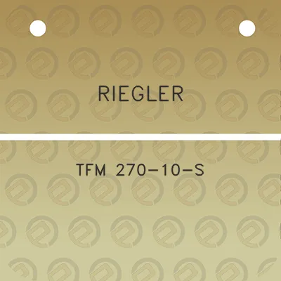 riegler-tfm-270-10-s