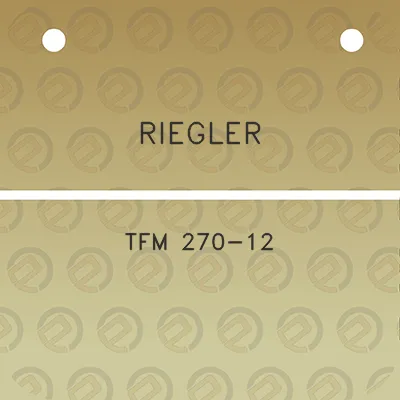 riegler-tfm-270-12