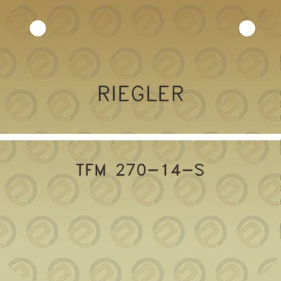 riegler-tfm-270-14-s