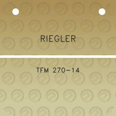 riegler-tfm-270-14