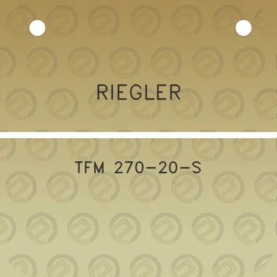 riegler-tfm-270-20-s