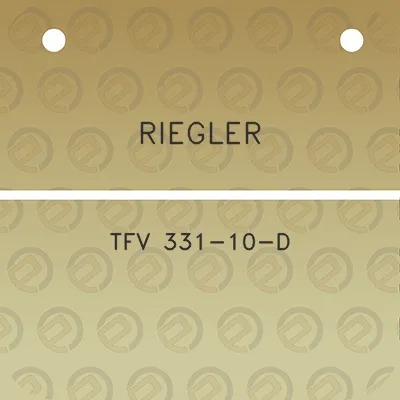 riegler-tfv-331-10-d