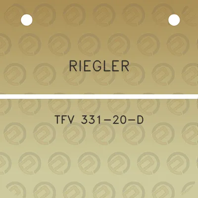 riegler-tfv-331-20-d