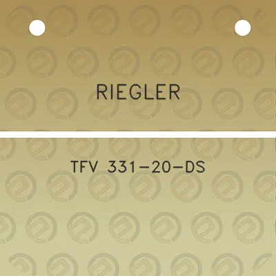 riegler-tfv-331-20-ds