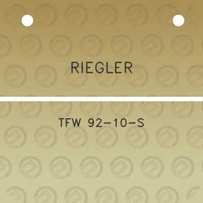 riegler-tfw-92-10-s