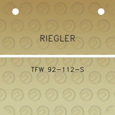 riegler-tfw-92-112-s