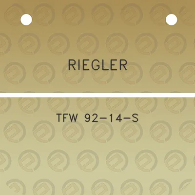 riegler-tfw-92-14-s