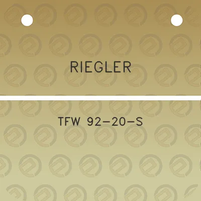 riegler-tfw-92-20-s