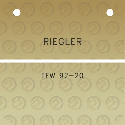 riegler-tfw-92-20