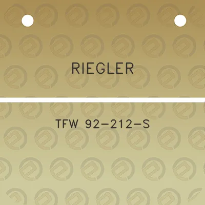 riegler-tfw-92-212-s