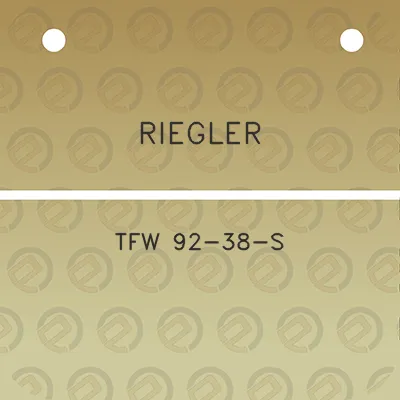 riegler-tfw-92-38-s