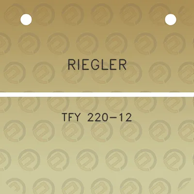 riegler-tfy-220-12