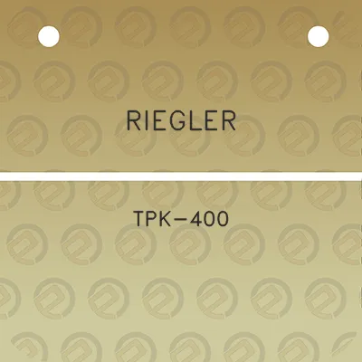 riegler-tpk-400