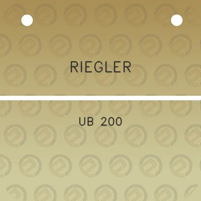 riegler-ub-200