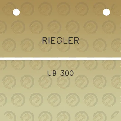 riegler-ub-300