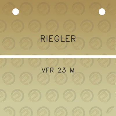 riegler-vfr-23-m