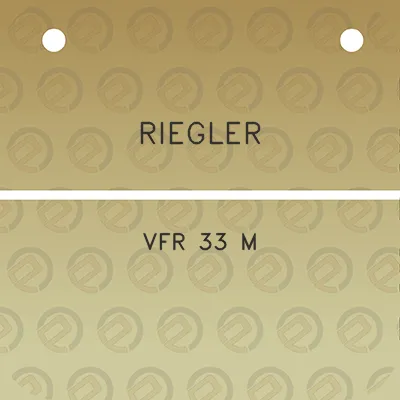 riegler-vfr-33-m