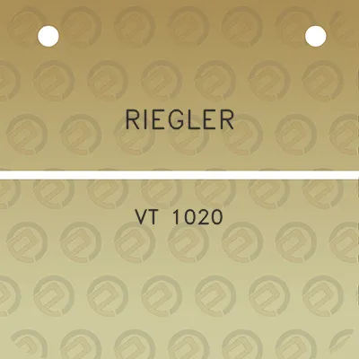 riegler-vt-1020