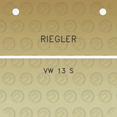 riegler-vw-13-s