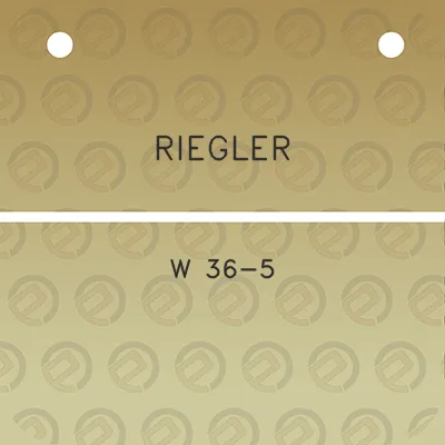 riegler-w-36-5