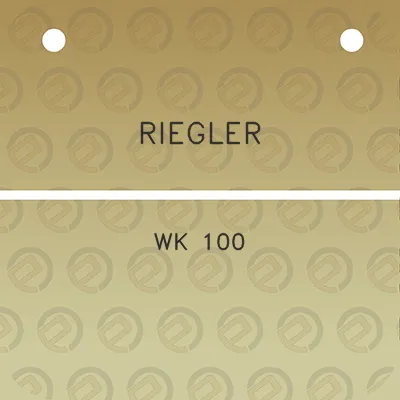 riegler-wk-100