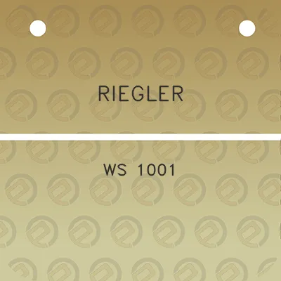 riegler-ws-1001