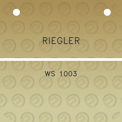 riegler-ws-1003