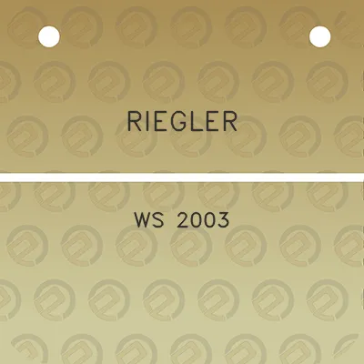 riegler-ws-2003