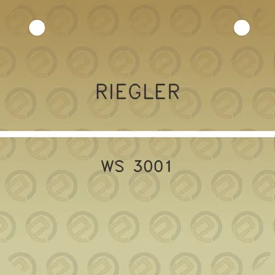 riegler-ws-3001