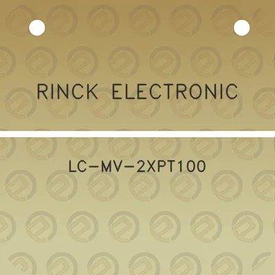 rinck-electronic-lc-mv-2xpt100