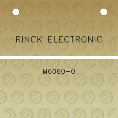 rinck-electronic-m6060-0