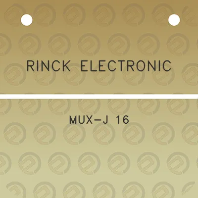 rinck-electronic-mux-j-16