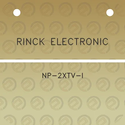 rinck-electronic-np-2xtv-i