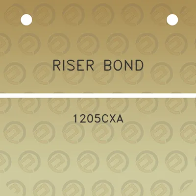 riser-bond-1205cxa