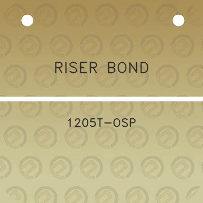 riser-bond-1205t-osp